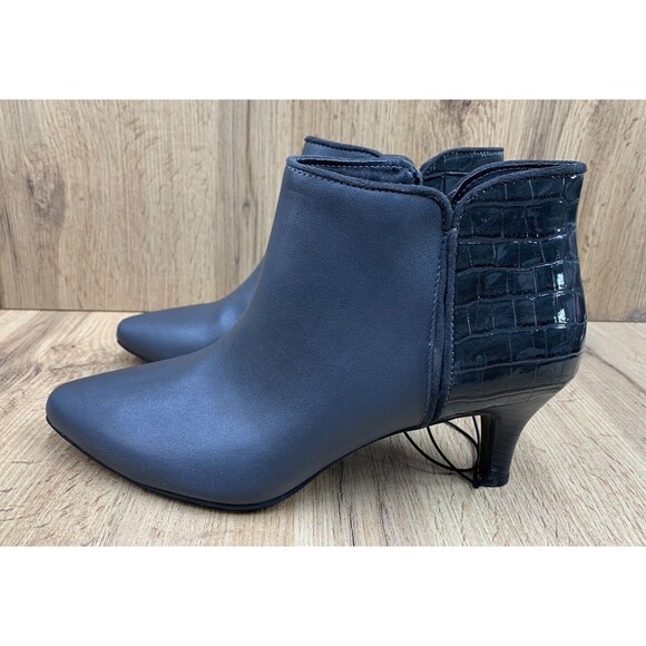 East 5th Fifth Freya Booties Women's 10 M Dark Gray Memory Foam 100-1249 0117 - Picture 3 of 16